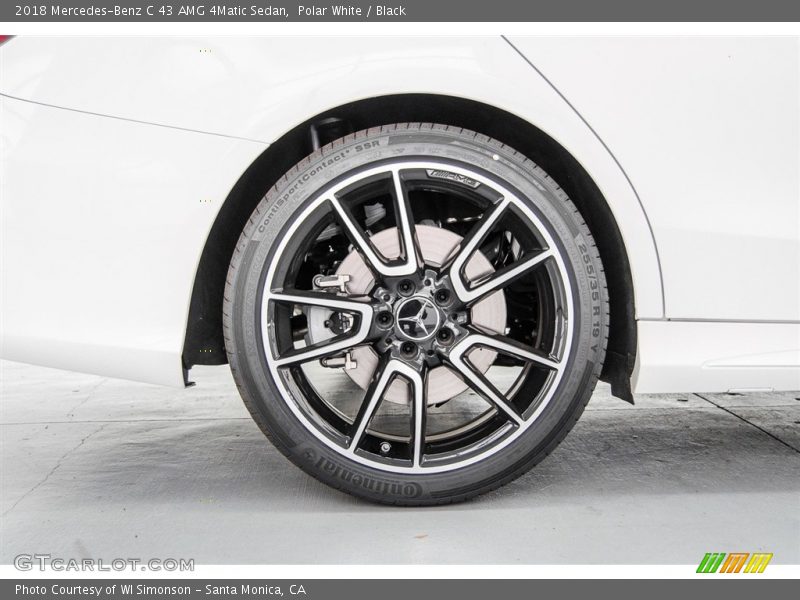 Polar White / Black 2018 Mercedes-Benz C 43 AMG 4Matic Sedan
