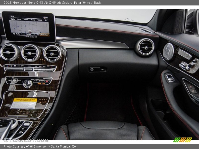 Polar White / Black 2018 Mercedes-Benz C 43 AMG 4Matic Sedan