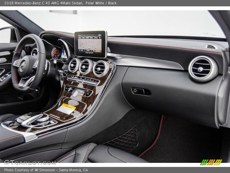 Polar White / Black 2018 Mercedes-Benz C 43 AMG 4Matic Sedan