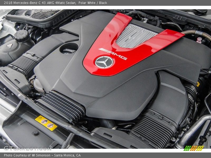 Polar White / Black 2018 Mercedes-Benz C 43 AMG 4Matic Sedan