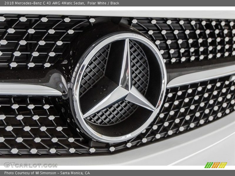 Polar White / Black 2018 Mercedes-Benz C 43 AMG 4Matic Sedan