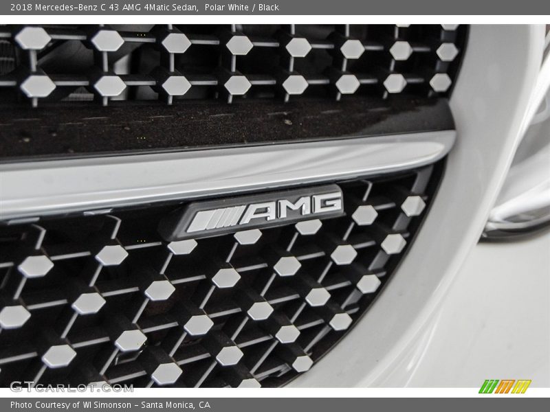 Polar White / Black 2018 Mercedes-Benz C 43 AMG 4Matic Sedan
