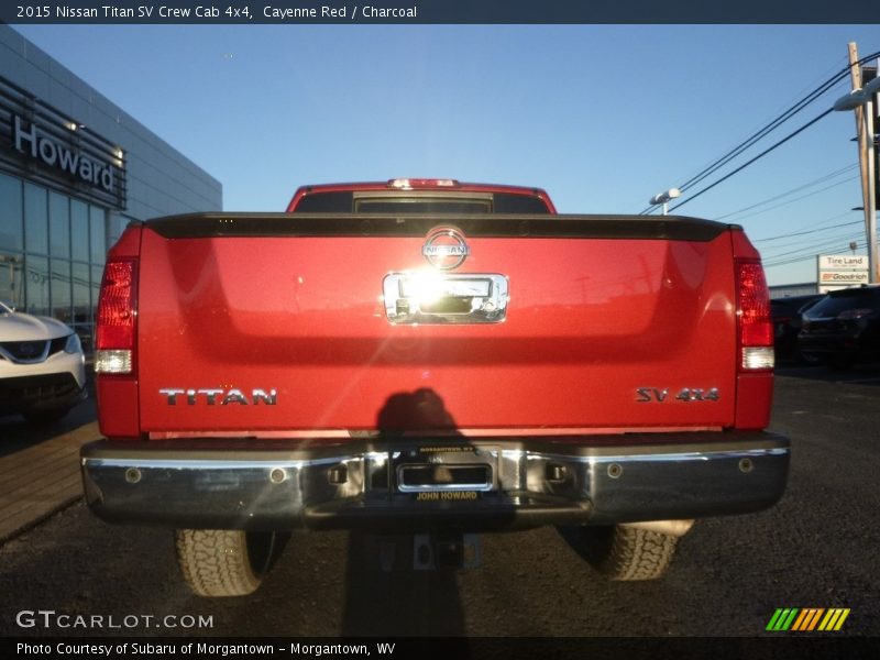 Cayenne Red / Charcoal 2015 Nissan Titan SV Crew Cab 4x4