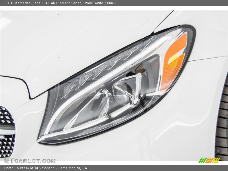 Polar White / Black 2018 Mercedes-Benz C 43 AMG 4Matic Sedan