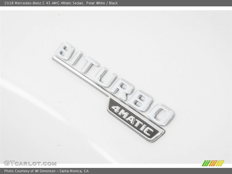 Polar White / Black 2018 Mercedes-Benz C 43 AMG 4Matic Sedan