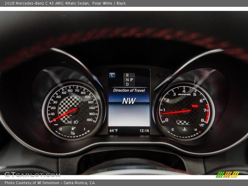 Polar White / Black 2018 Mercedes-Benz C 43 AMG 4Matic Sedan