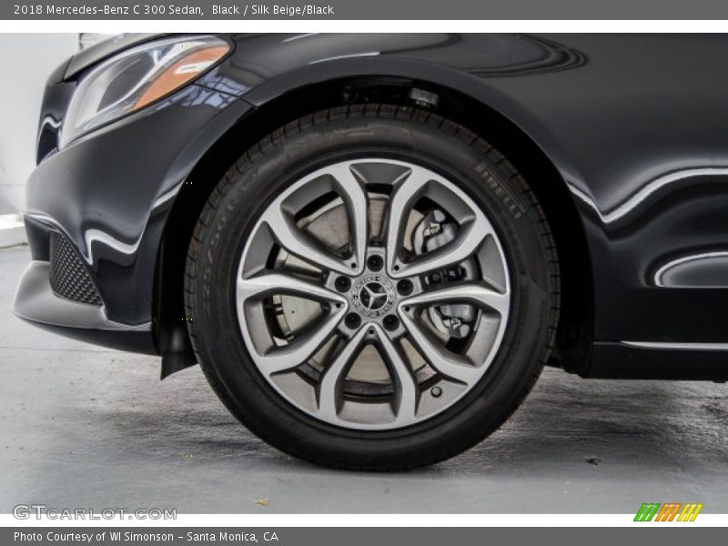 Black / Silk Beige/Black 2018 Mercedes-Benz C 300 Sedan