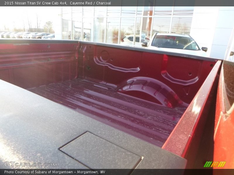 Cayenne Red / Charcoal 2015 Nissan Titan SV Crew Cab 4x4