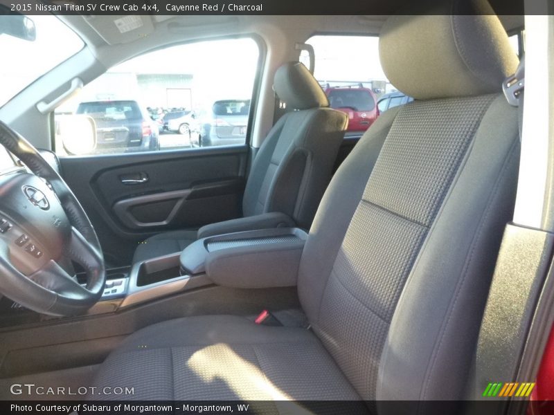 Cayenne Red / Charcoal 2015 Nissan Titan SV Crew Cab 4x4