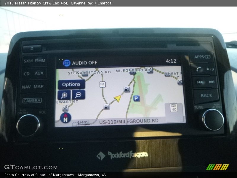 Cayenne Red / Charcoal 2015 Nissan Titan SV Crew Cab 4x4