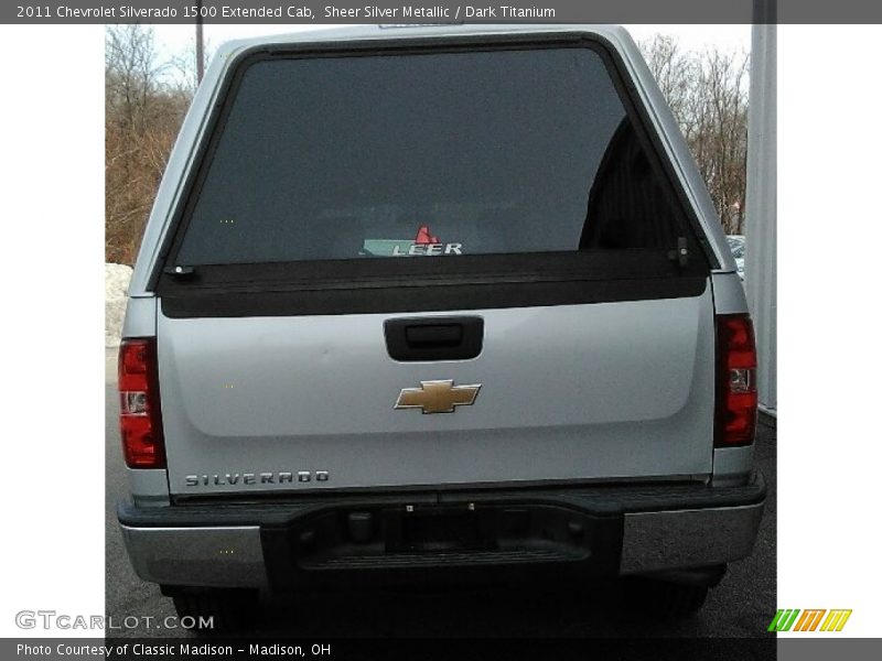 Sheer Silver Metallic / Dark Titanium 2011 Chevrolet Silverado 1500 Extended Cab