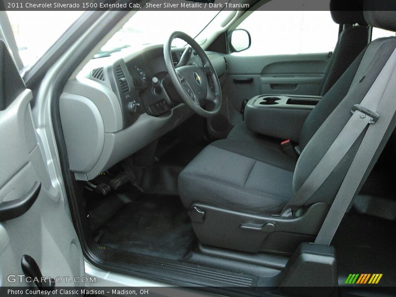 Sheer Silver Metallic / Dark Titanium 2011 Chevrolet Silverado 1500 Extended Cab