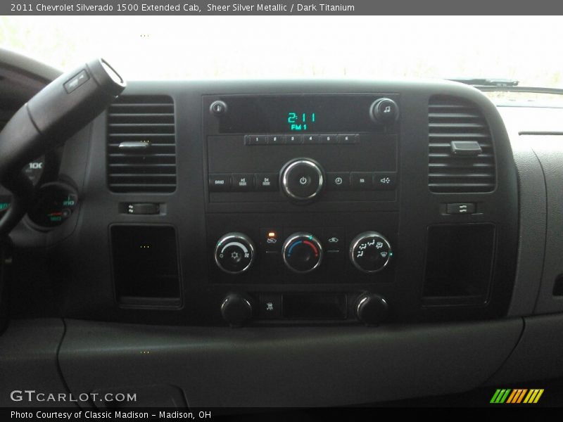 Sheer Silver Metallic / Dark Titanium 2011 Chevrolet Silverado 1500 Extended Cab