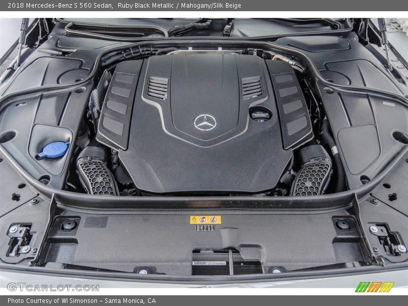  2018 S 560 Sedan Engine - 4.0 Liter biturbo DOHC 32-Valve VVT V8