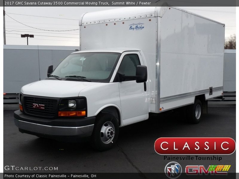 Summit White / Pewter 2017 GMC Savana Cutaway 3500 Commercial Moving Truck