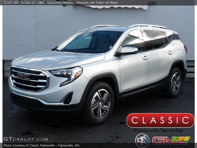 Quicksilver Metallic / Medium Ash Gray/­Jet Black 2018 GMC Terrain SLT AWD