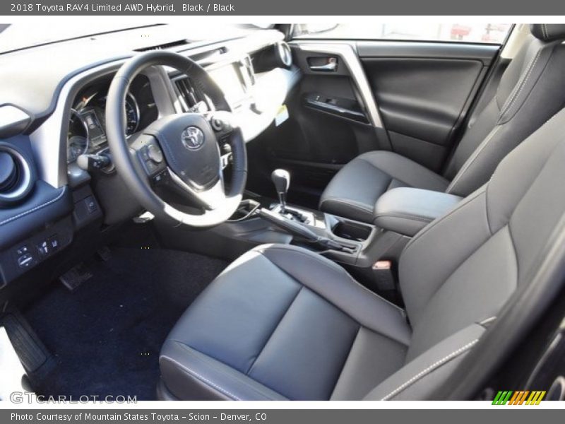Black / Black 2018 Toyota RAV4 Limited AWD Hybrid
