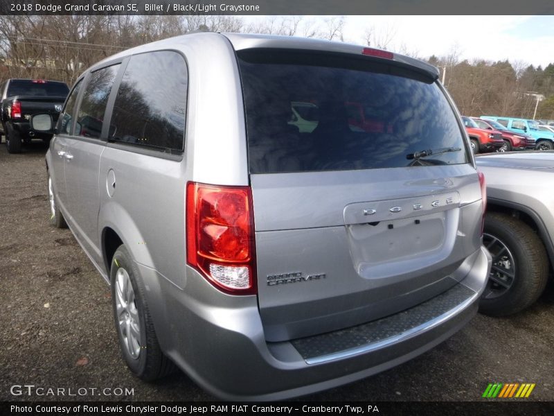Billet / Black/Light Graystone 2018 Dodge Grand Caravan SE