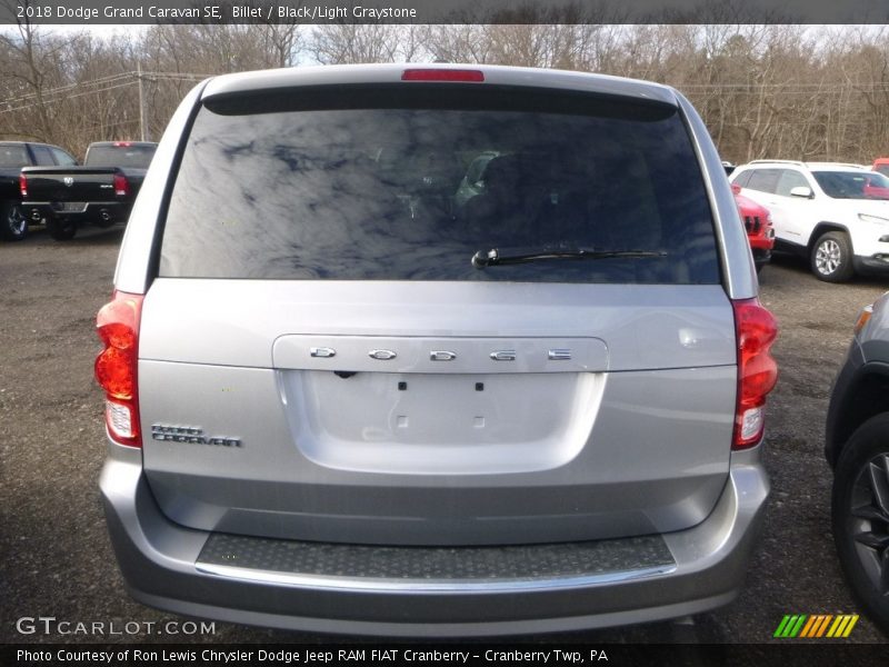 Billet / Black/Light Graystone 2018 Dodge Grand Caravan SE