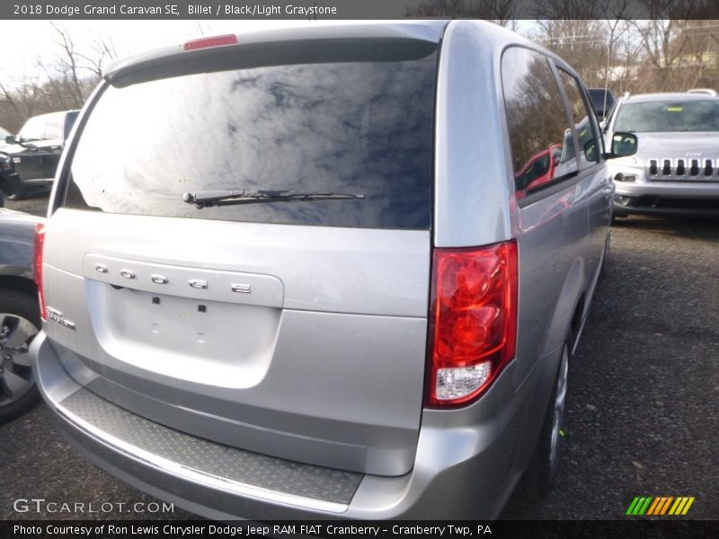 Billet / Black/Light Graystone 2018 Dodge Grand Caravan SE