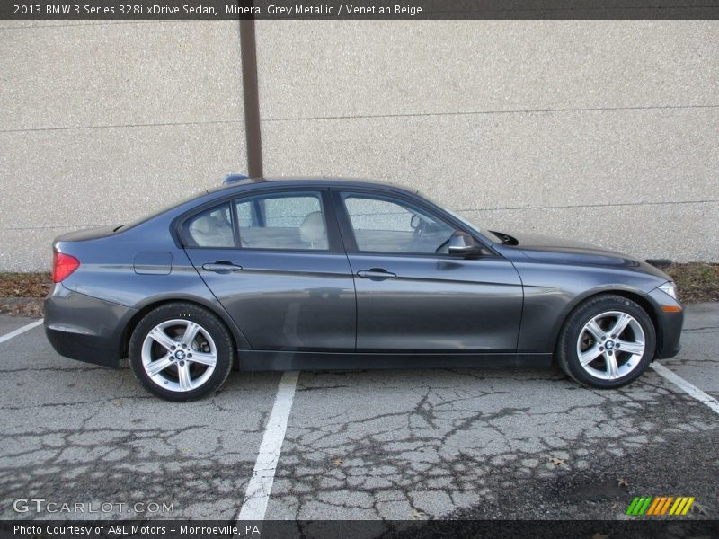 Mineral Grey Metallic / Venetian Beige 2013 BMW 3 Series 328i xDrive Sedan