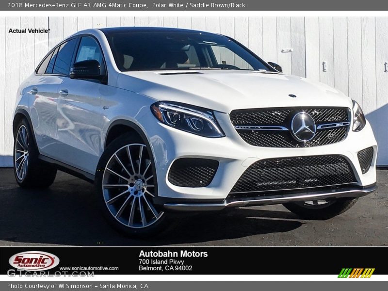 Polar White / Saddle Brown/Black 2018 Mercedes-Benz GLE 43 AMG 4Matic Coupe