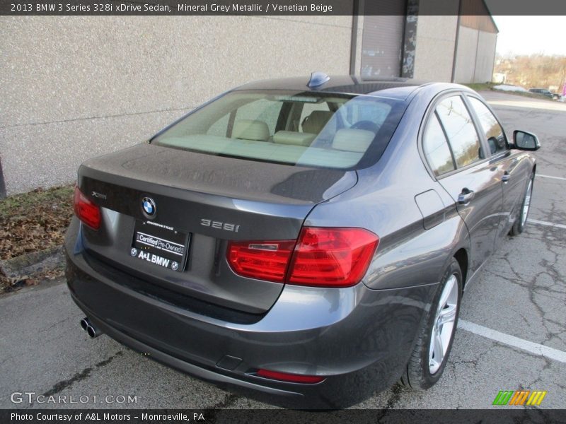 Mineral Grey Metallic / Venetian Beige 2013 BMW 3 Series 328i xDrive Sedan