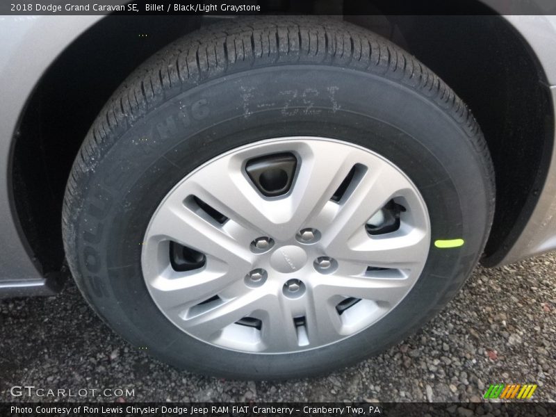 Billet / Black/Light Graystone 2018 Dodge Grand Caravan SE