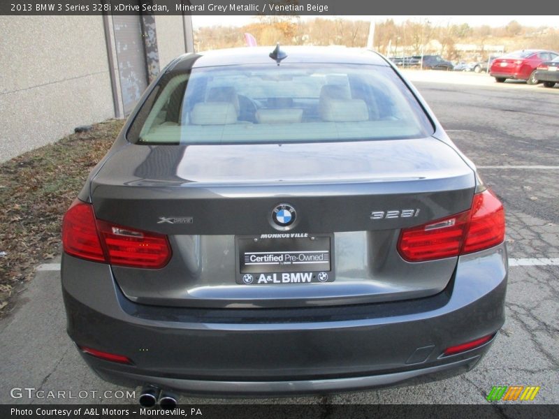 Mineral Grey Metallic / Venetian Beige 2013 BMW 3 Series 328i xDrive Sedan