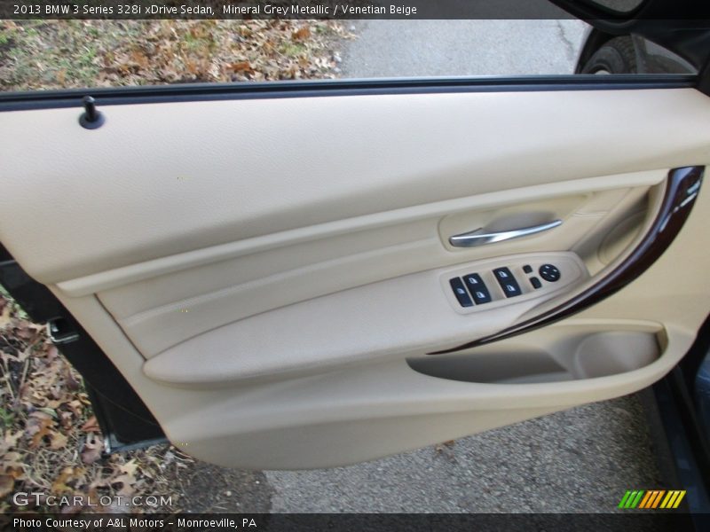Mineral Grey Metallic / Venetian Beige 2013 BMW 3 Series 328i xDrive Sedan