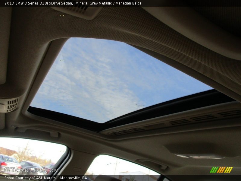 Mineral Grey Metallic / Venetian Beige 2013 BMW 3 Series 328i xDrive Sedan