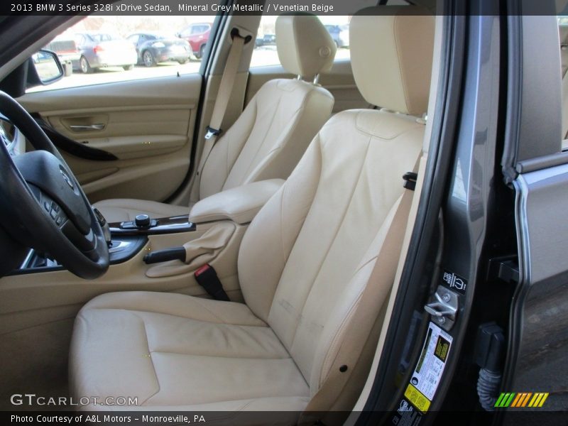 Mineral Grey Metallic / Venetian Beige 2013 BMW 3 Series 328i xDrive Sedan