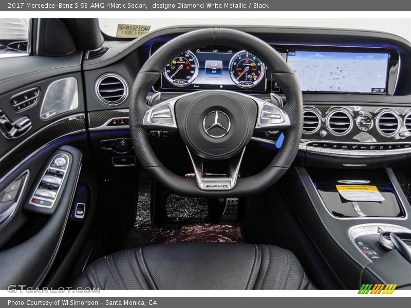 designo Diamond White Metallic / Black 2017 Mercedes-Benz S 63 AMG 4Matic Sedan