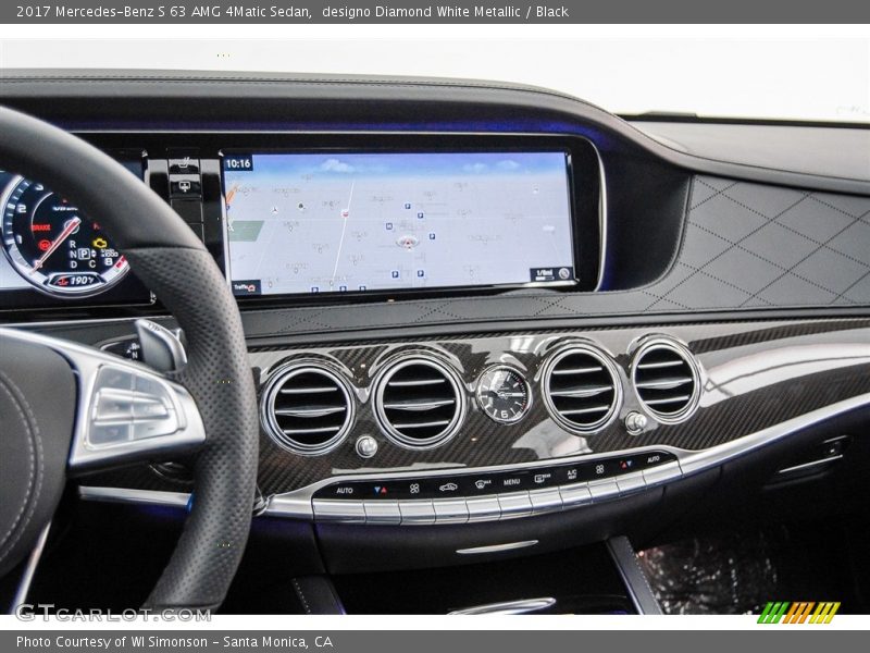 designo Diamond White Metallic / Black 2017 Mercedes-Benz S 63 AMG 4Matic Sedan