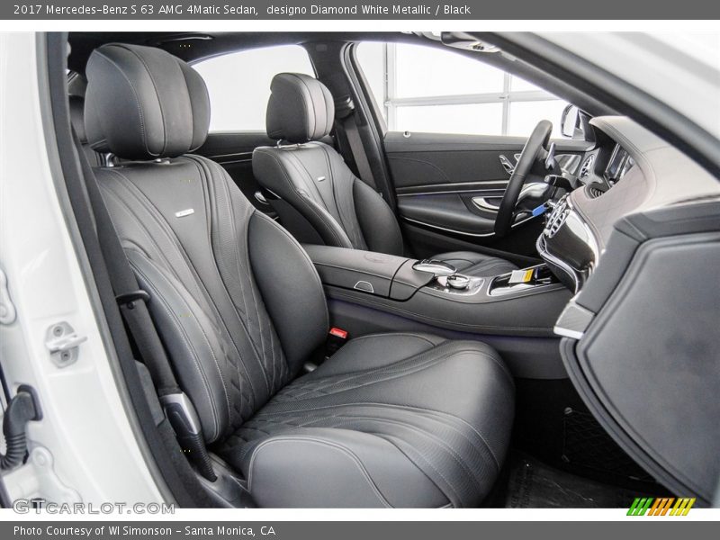 designo Diamond White Metallic / Black 2017 Mercedes-Benz S 63 AMG 4Matic Sedan