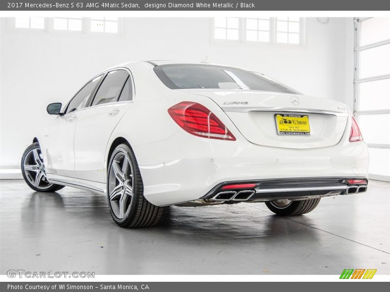 designo Diamond White Metallic / Black 2017 Mercedes-Benz S 63 AMG 4Matic Sedan