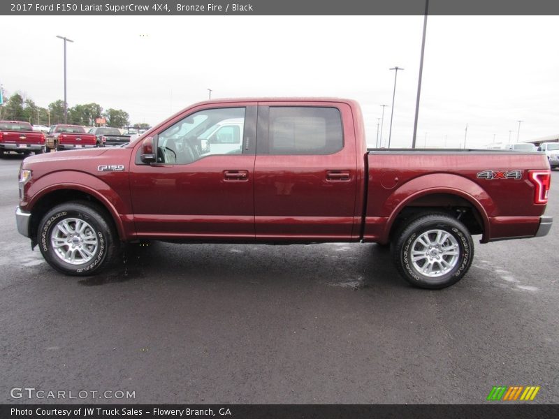 Bronze Fire / Black 2017 Ford F150 Lariat SuperCrew 4X4