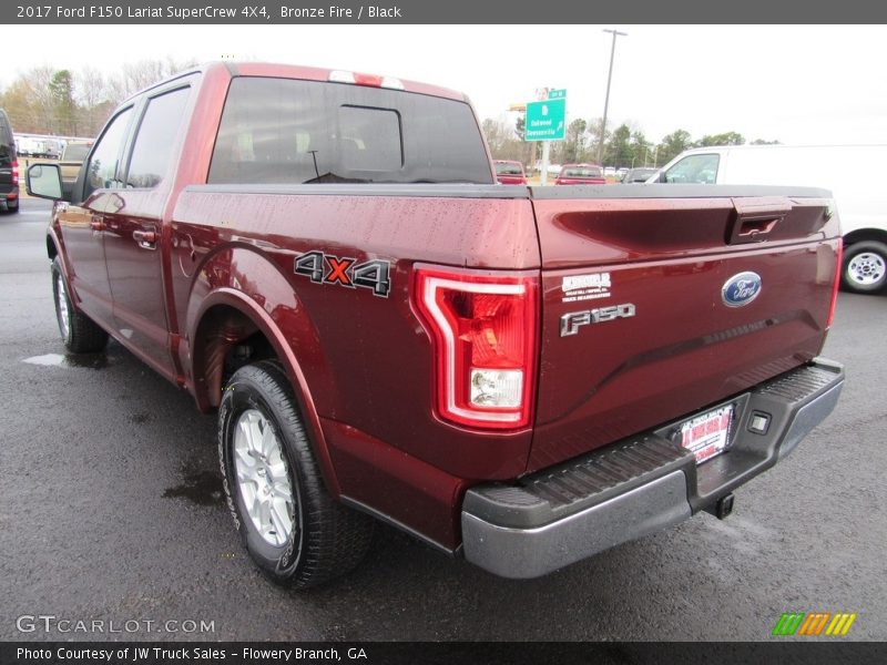 Bronze Fire / Black 2017 Ford F150 Lariat SuperCrew 4X4