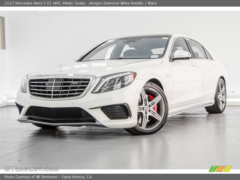 designo Diamond White Metallic / Black 2017 Mercedes-Benz S 63 AMG 4Matic Sedan