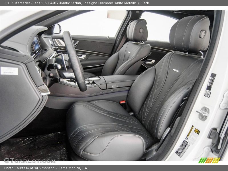 designo Diamond White Metallic / Black 2017 Mercedes-Benz S 63 AMG 4Matic Sedan