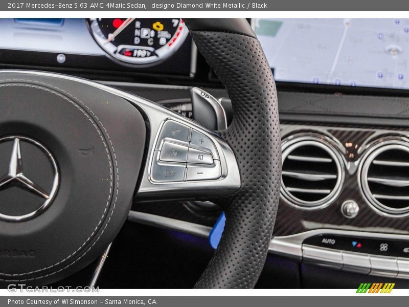 designo Diamond White Metallic / Black 2017 Mercedes-Benz S 63 AMG 4Matic Sedan