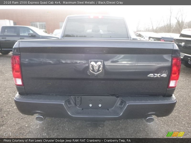 Maximum Steel Metallic / Black/Diesel Gray 2018 Ram 1500 Express Quad Cab 4x4