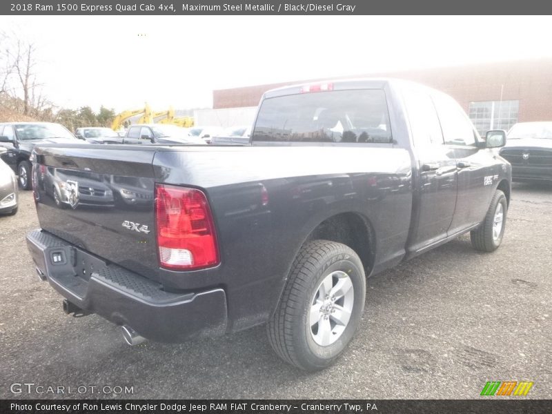 Maximum Steel Metallic / Black/Diesel Gray 2018 Ram 1500 Express Quad Cab 4x4