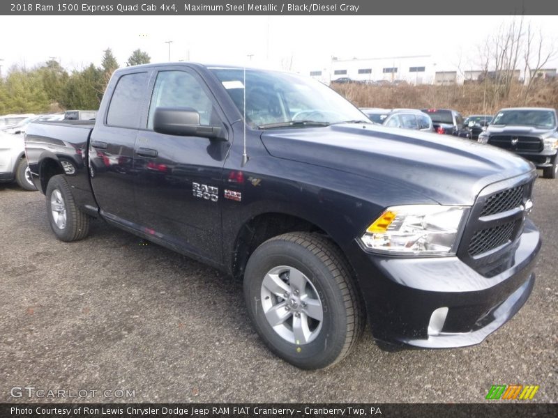 Maximum Steel Metallic / Black/Diesel Gray 2018 Ram 1500 Express Quad Cab 4x4