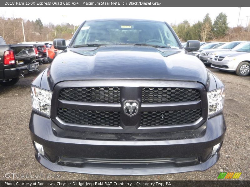 Maximum Steel Metallic / Black/Diesel Gray 2018 Ram 1500 Express Quad Cab 4x4