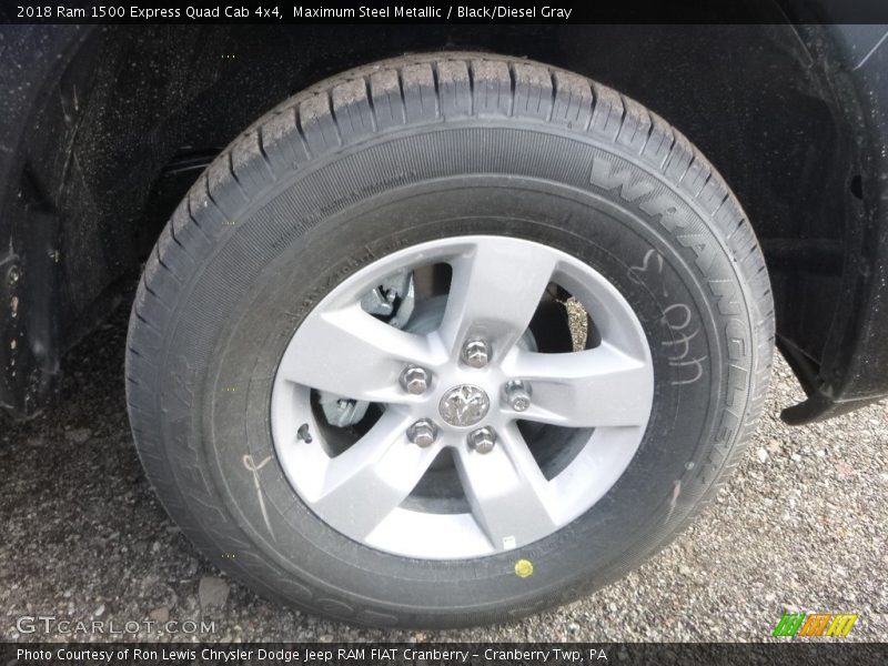 Maximum Steel Metallic / Black/Diesel Gray 2018 Ram 1500 Express Quad Cab 4x4