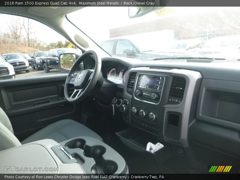 Maximum Steel Metallic / Black/Diesel Gray 2018 Ram 1500 Express Quad Cab 4x4