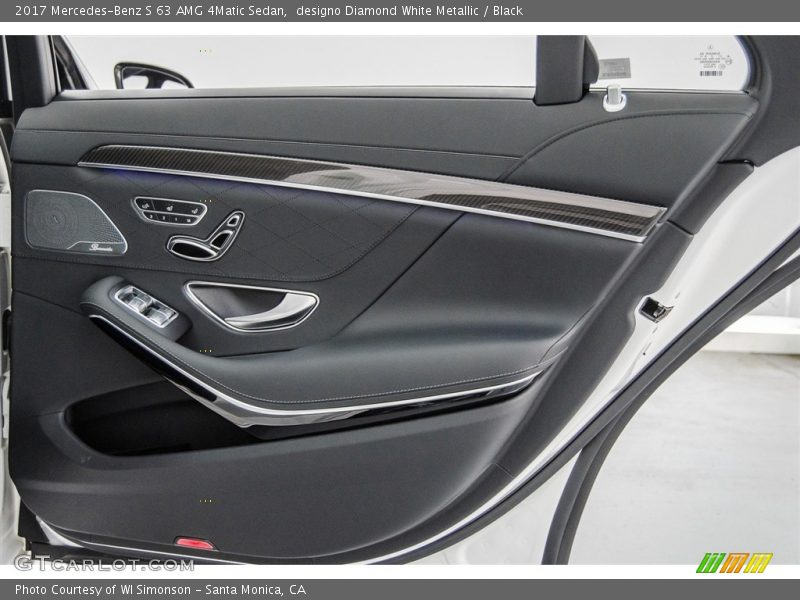 designo Diamond White Metallic / Black 2017 Mercedes-Benz S 63 AMG 4Matic Sedan