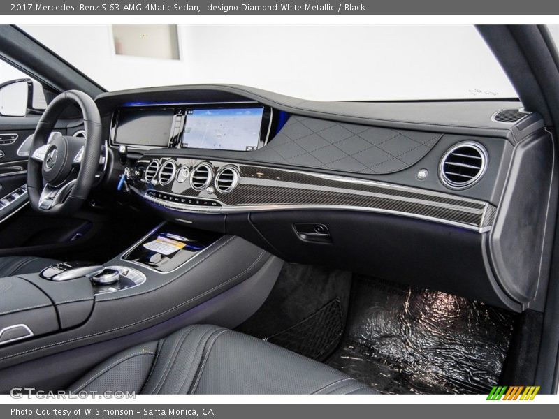 designo Diamond White Metallic / Black 2017 Mercedes-Benz S 63 AMG 4Matic Sedan