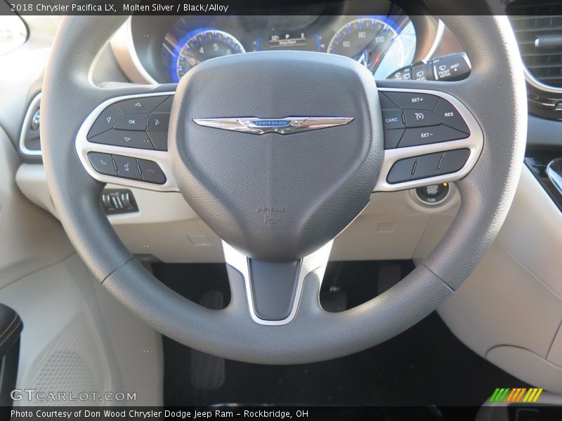 Molten Silver / Black/Alloy 2018 Chrysler Pacifica LX